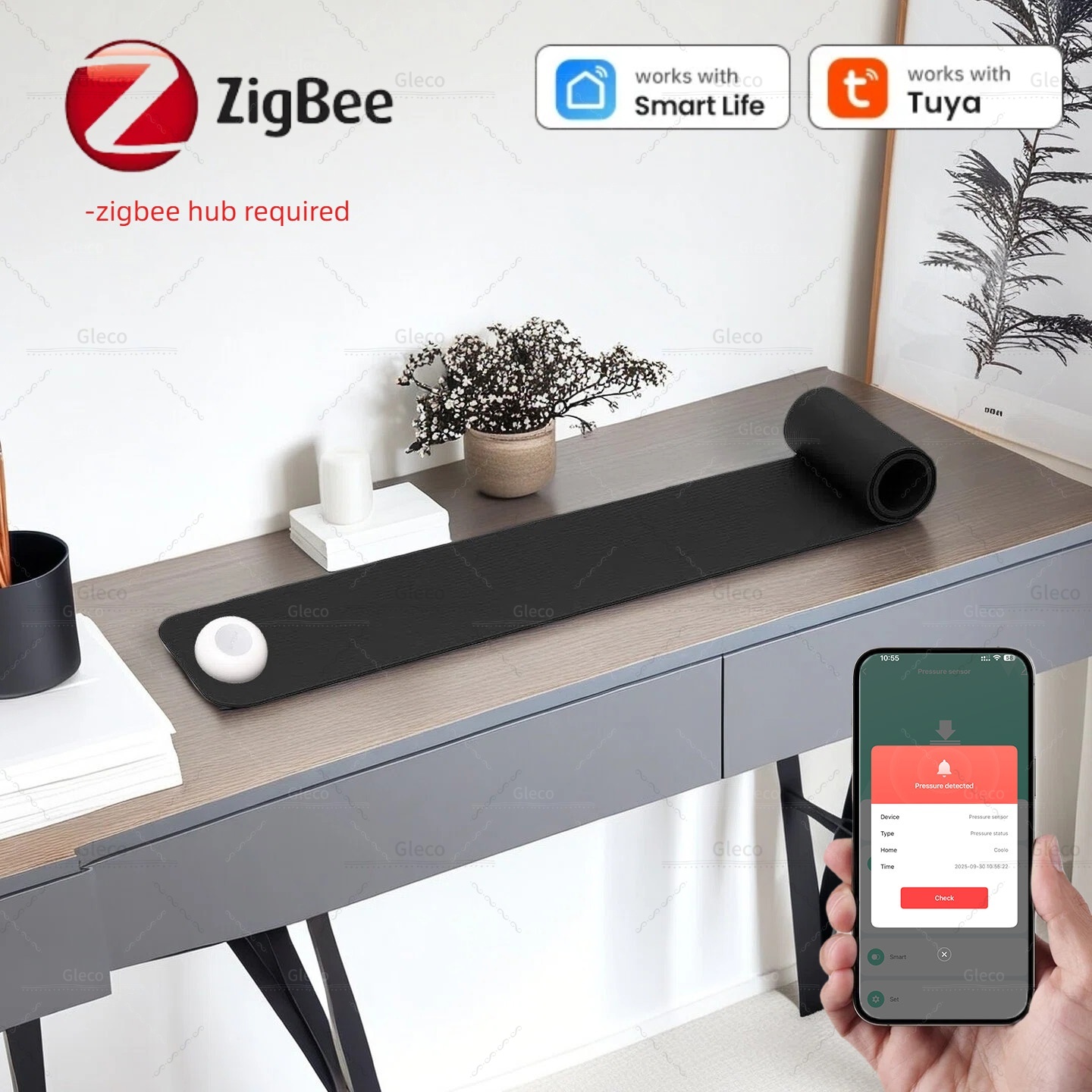 Smart Insole Pressure - Czujnik ciśnienia Zigbee, detektor grawitacyjny, zasilany