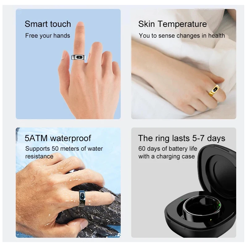 Inteligentny pierścień z etui  – Temperature Ring Skin recenzja i cena