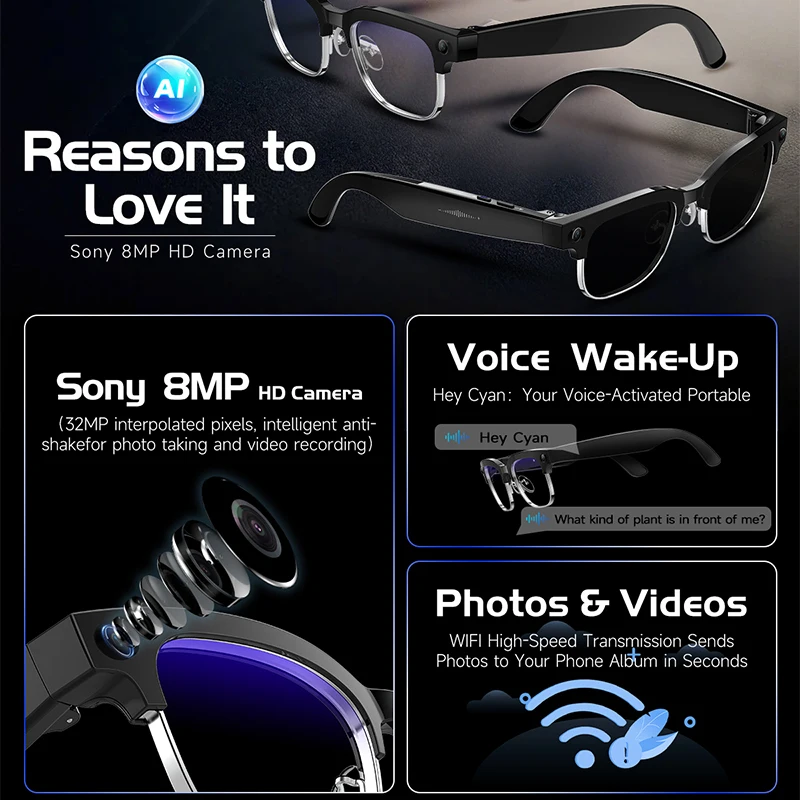 W630 HeyCyan Inteligentne Okul – Smart Glasses Lens recenzja i cena