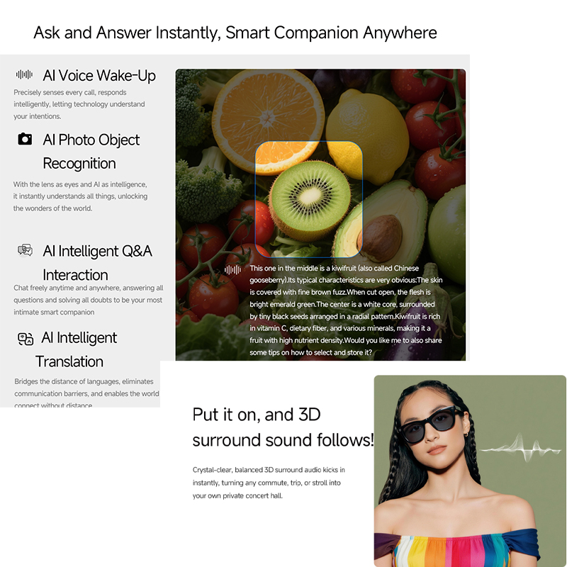 Inteligentne okulary AI 2026 H – Smart Glasses Lens recenzja i cena