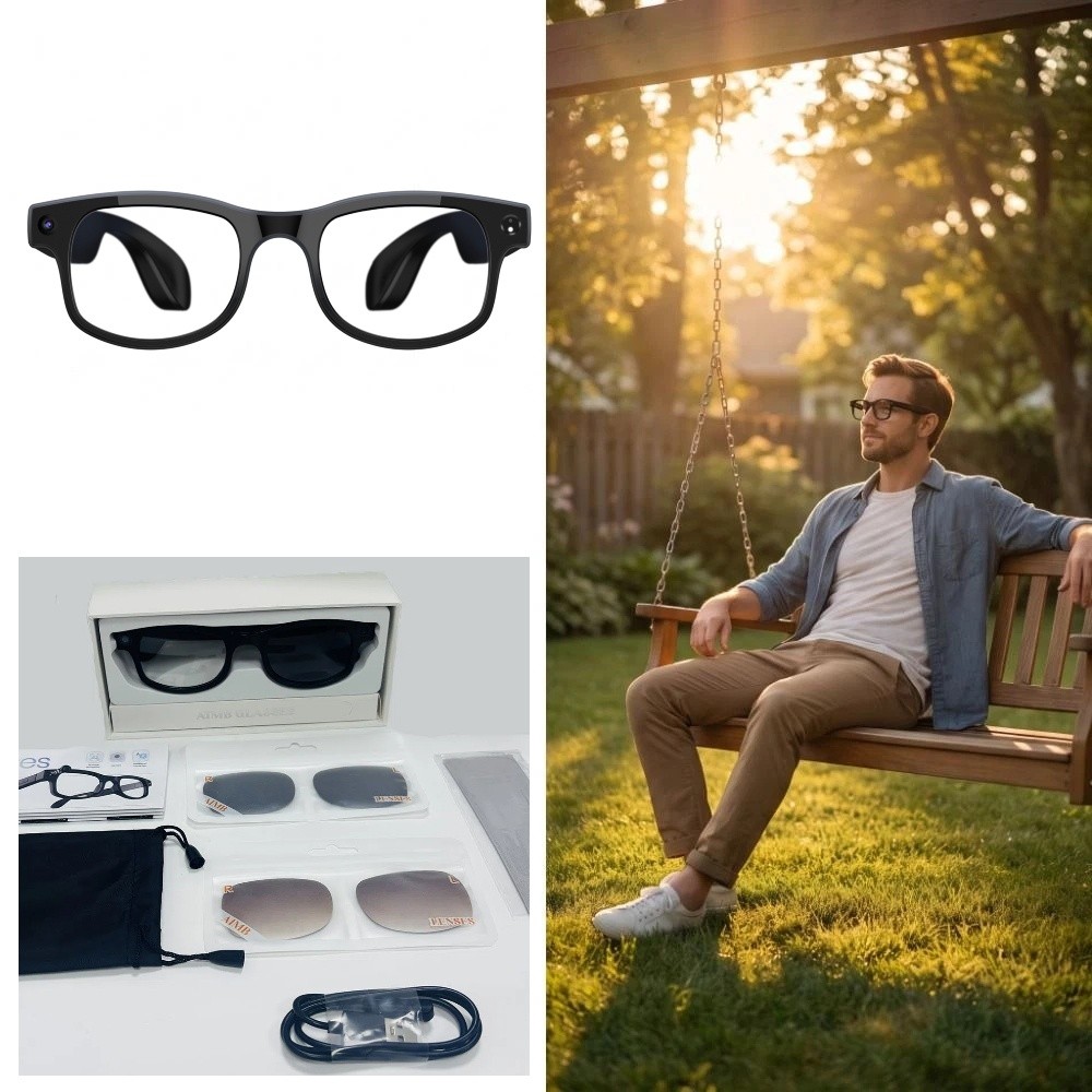 Inteligentne okulary AI 2 w 1  – Smart Glasses Lens recenzja i cena